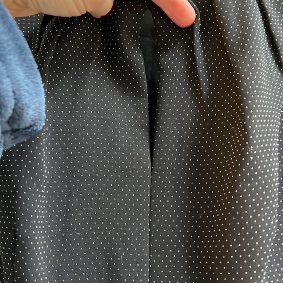 Navy WHBM flounce dress with tiny dots - Picture 4 of 4